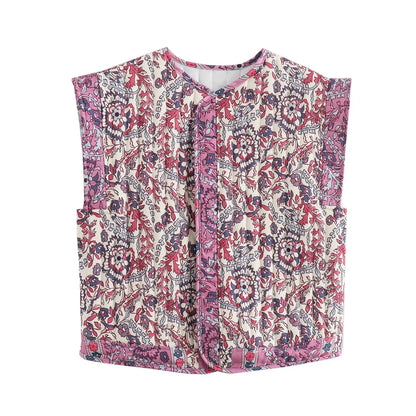 Cannes - Bloemenprint Vest