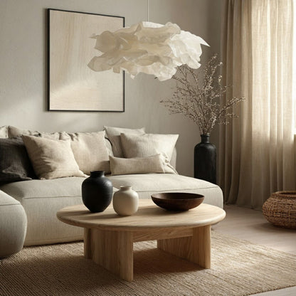 Flora Hanglamp met gelaagde, gerimpelde lampenkap