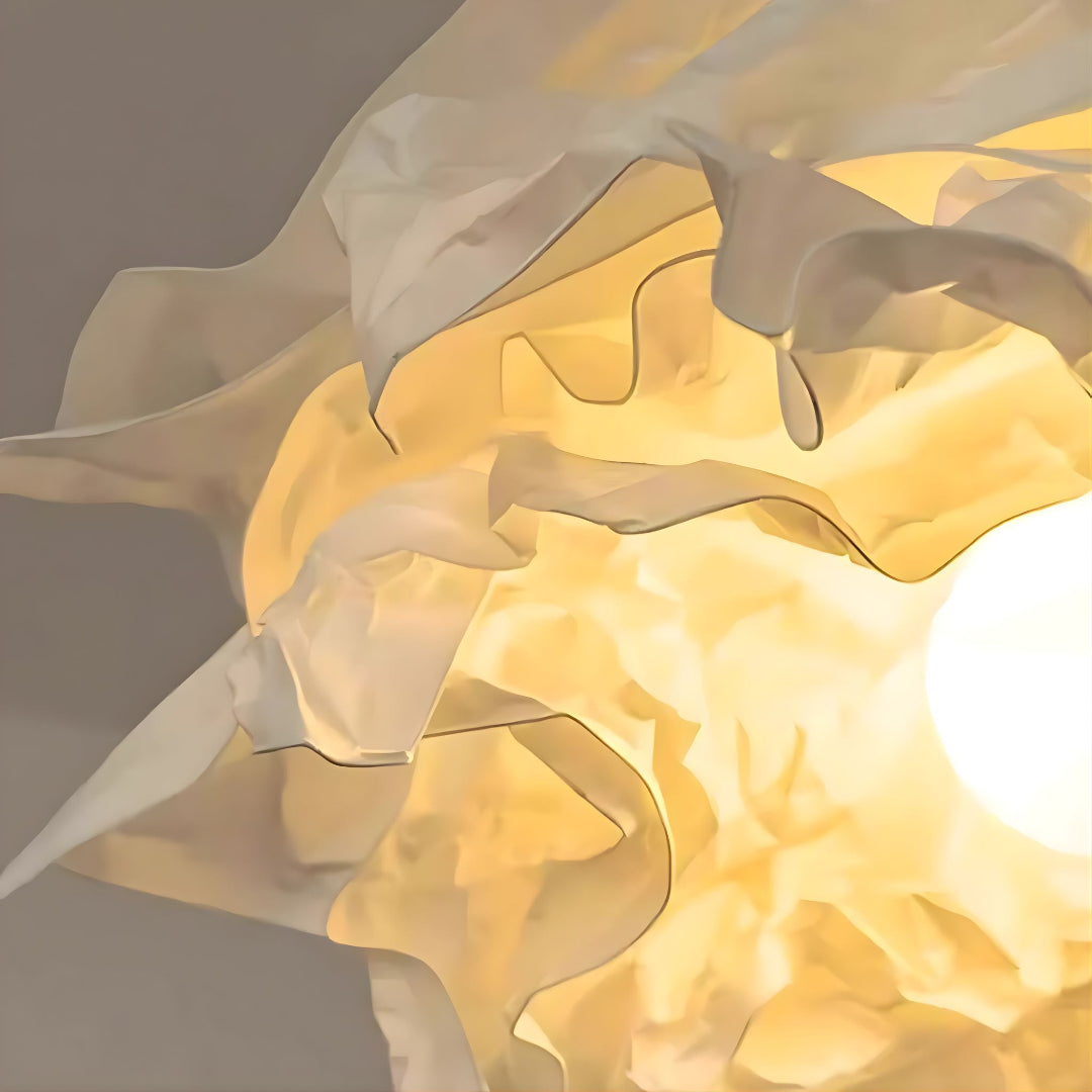 Flora Hanglamp met gelaagde, gerimpelde lampenkap