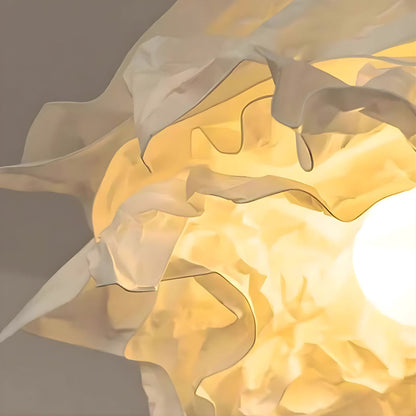 Flora Hanglamp met gelaagde, gerimpelde lampenkap