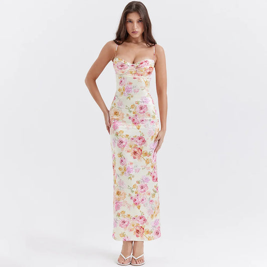 Cannes Chic- Jurk met bloemenprint