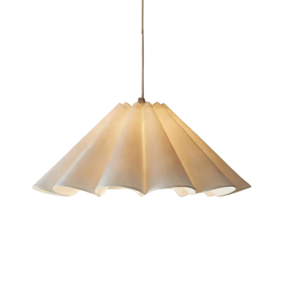 Linnen Bloemblad Hanglamp – Geplisseerd
