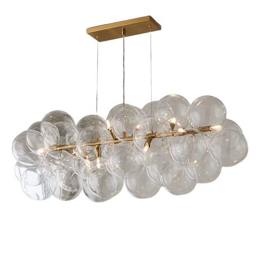 Solenne Hanglamp met Glazen Bollen
