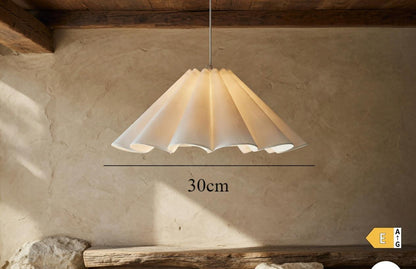 Linnen Bloemblad Hanglamp – Geplisseerd