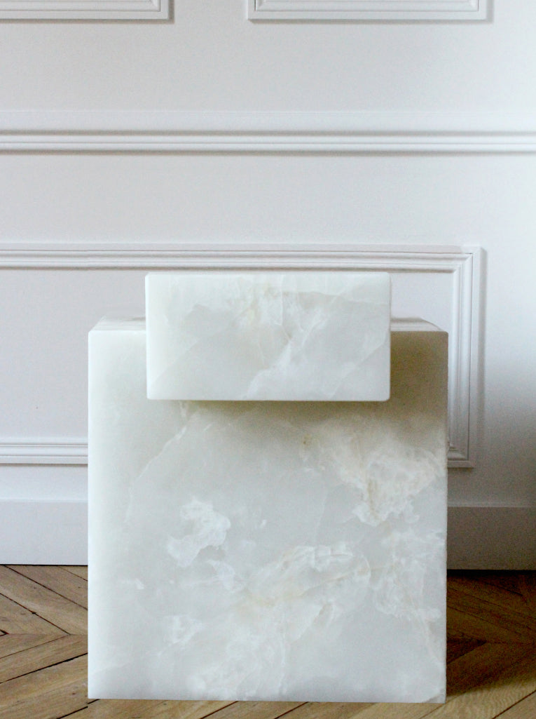 The Sculpted Stone Side Table