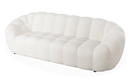 Fleece Witte Grote Pompoen Loveseat Sofa Stoel