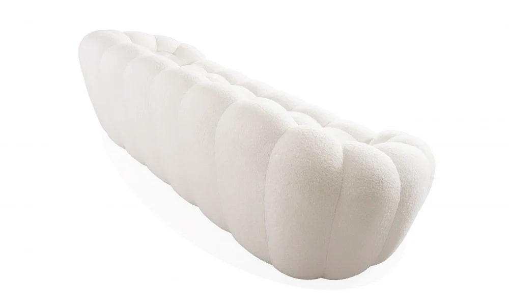 Fleece Witte Grote Pompoen Loveseat Sofa Stoel