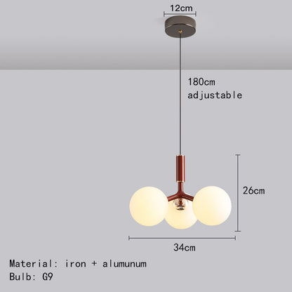 Qaia™ Luxe glazen hanglamp in Noorse stijl