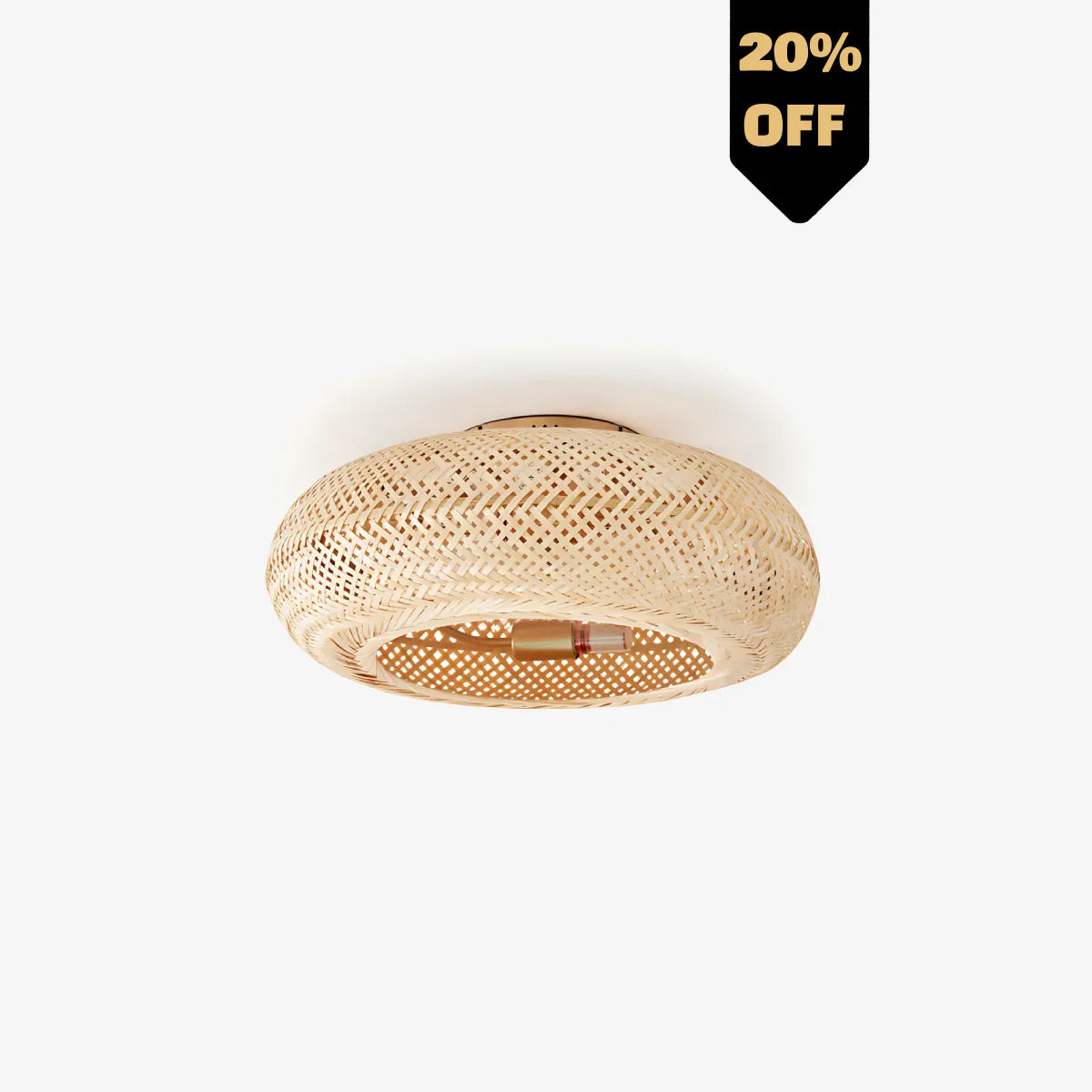 Bamboo Breeze Plafondventilator & Lamp in 1