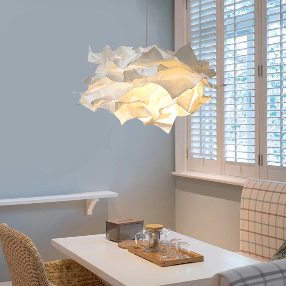 Flora Hanglamp met gelaagde, gerimpelde lampenkap