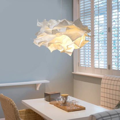 Flora Hanglamp met gelaagde, gerimpelde lampenkap