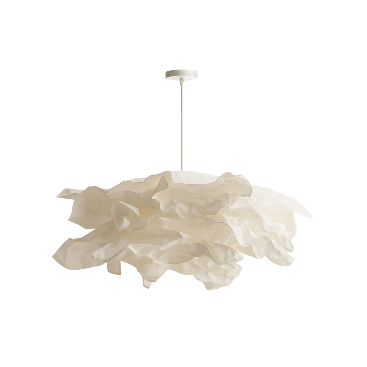 Flora Hanglamp met gelaagde, gerimpelde lampenkap