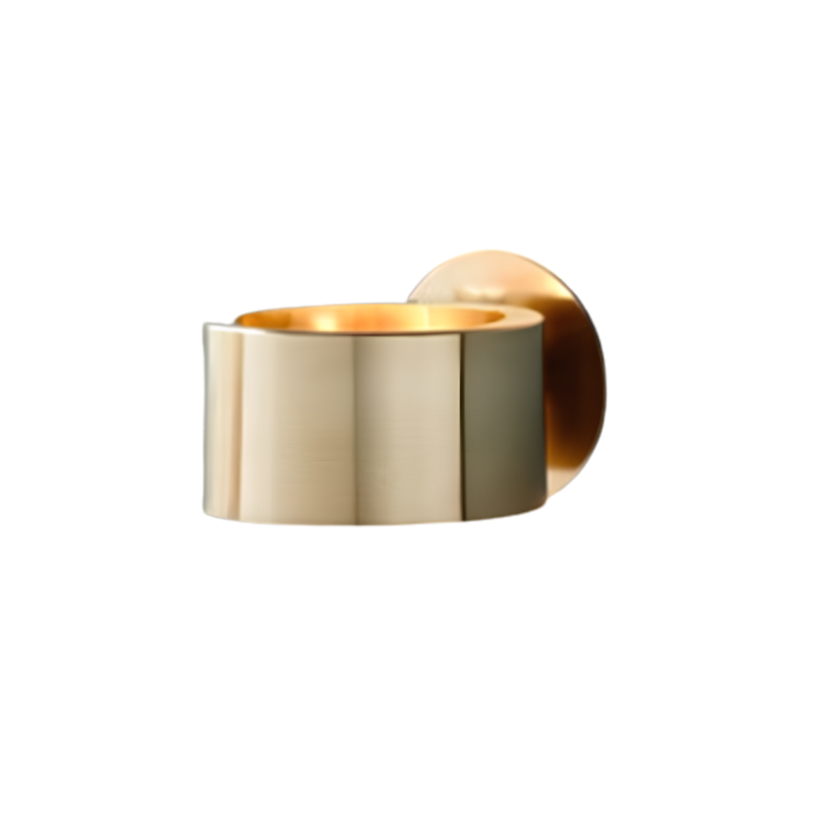 Goldene Ring-Wandleuchte