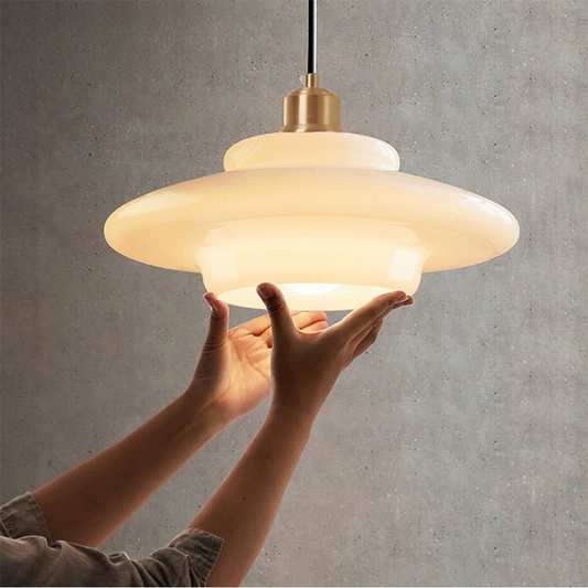 Witte Glazen Hanglamp