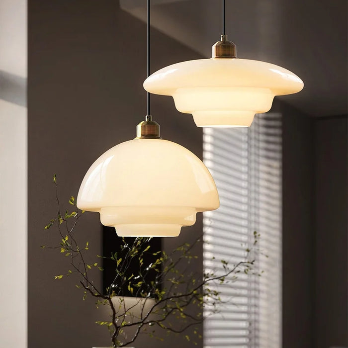 Witte Glazen Hanglamp