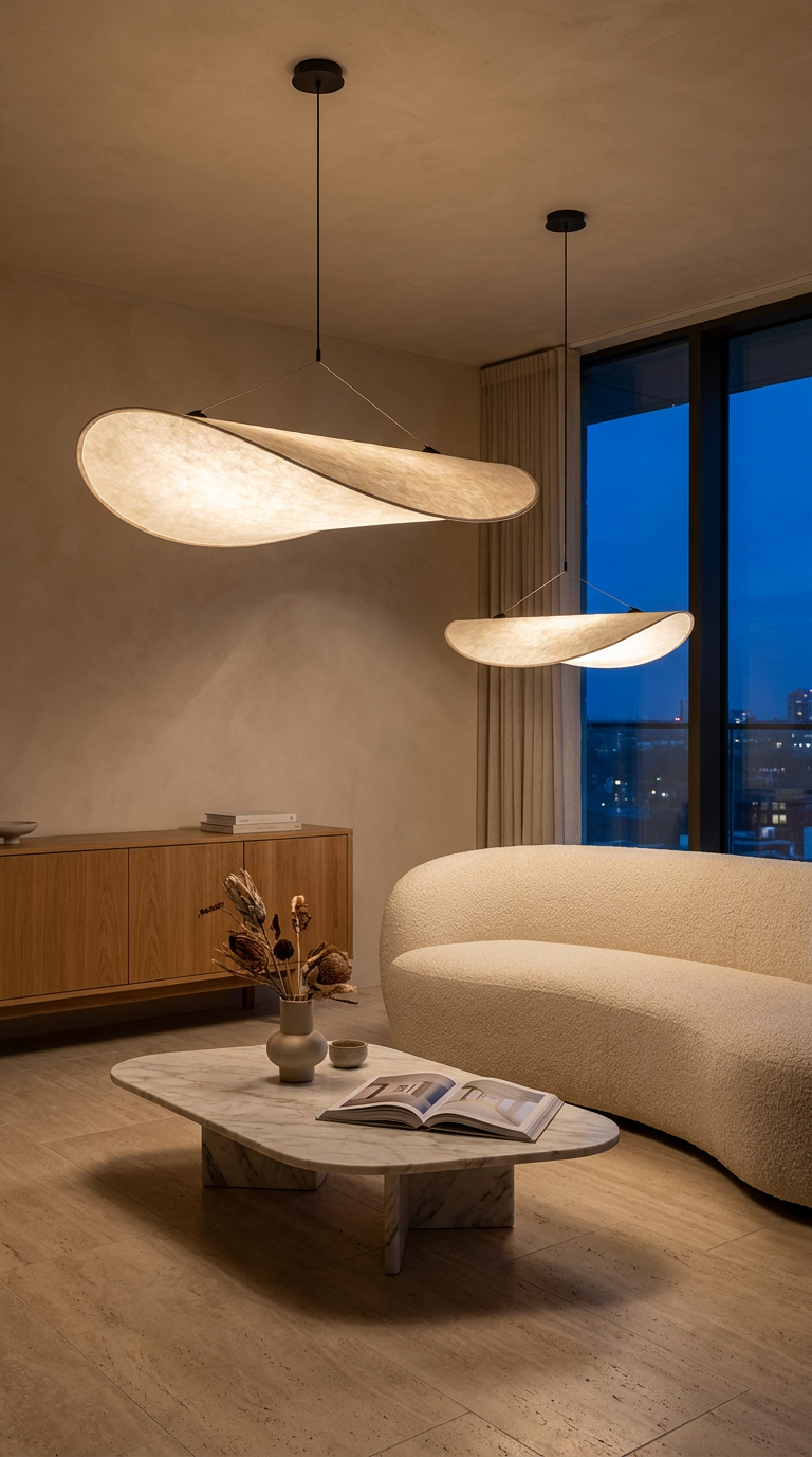 Japandi Zijden Hanglamp + 1 Gratis