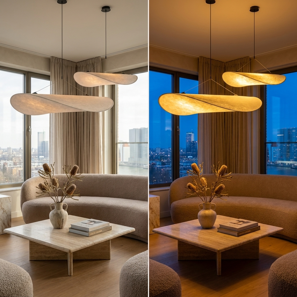 Japandi Zijden Hanglamp + 1 Gratis