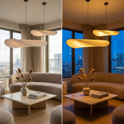 Japandi Zijden Hanglamp + 1 Gratis