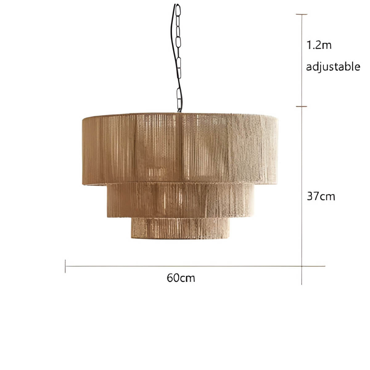 Anisu henneptouw Hanglamp