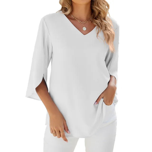 Louise - Relaxed Losvallende Blouse