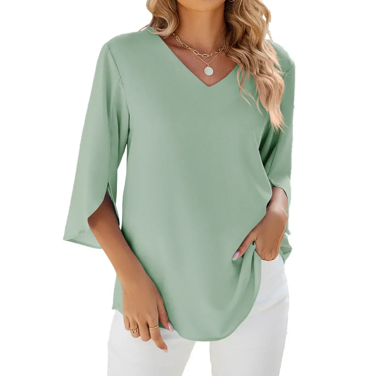 Louise - Relaxed Losvallende Blouse