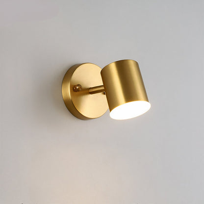 Minimalistische gouden LED wandlamp