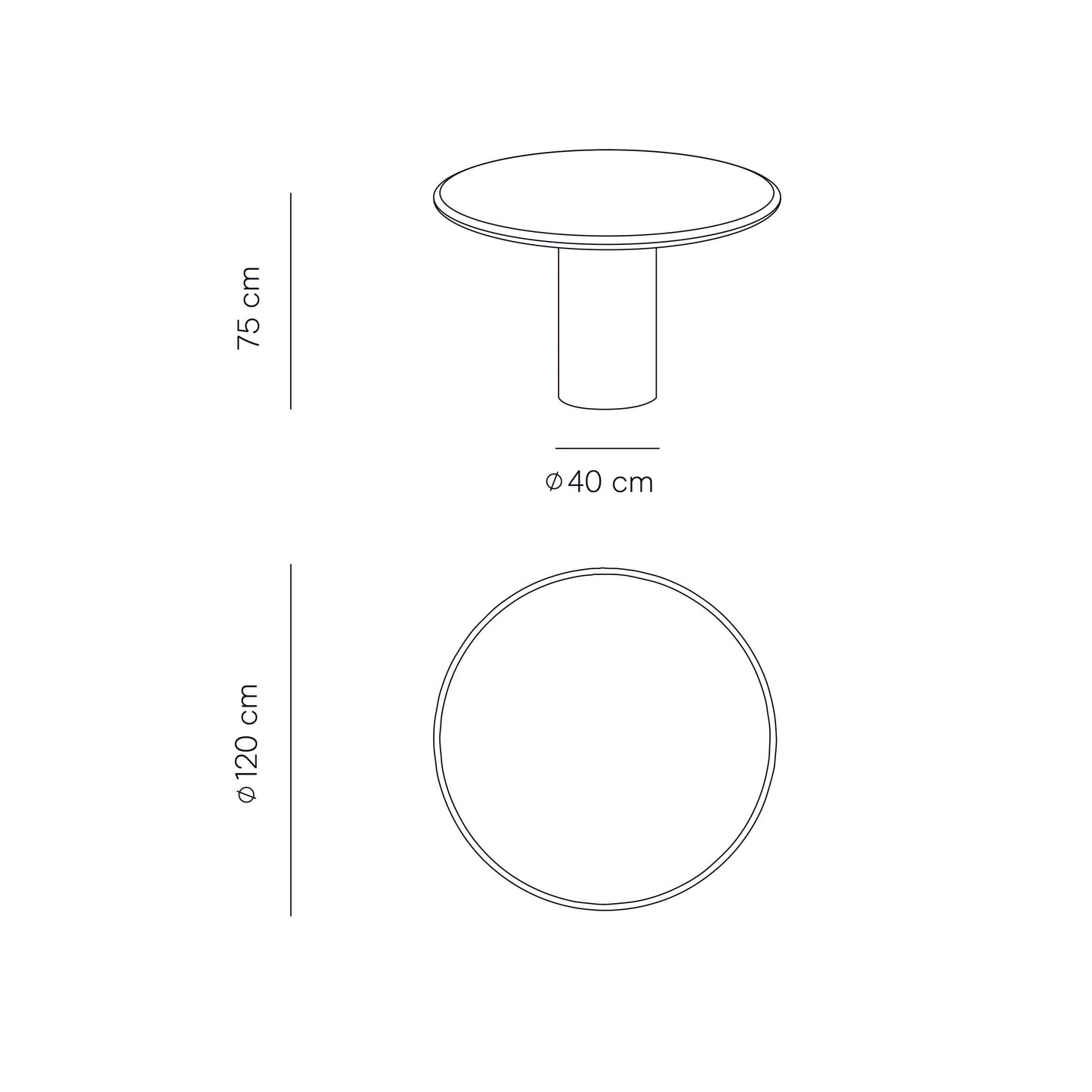 Solara Organische Eettafel - Rond - MicroSkin