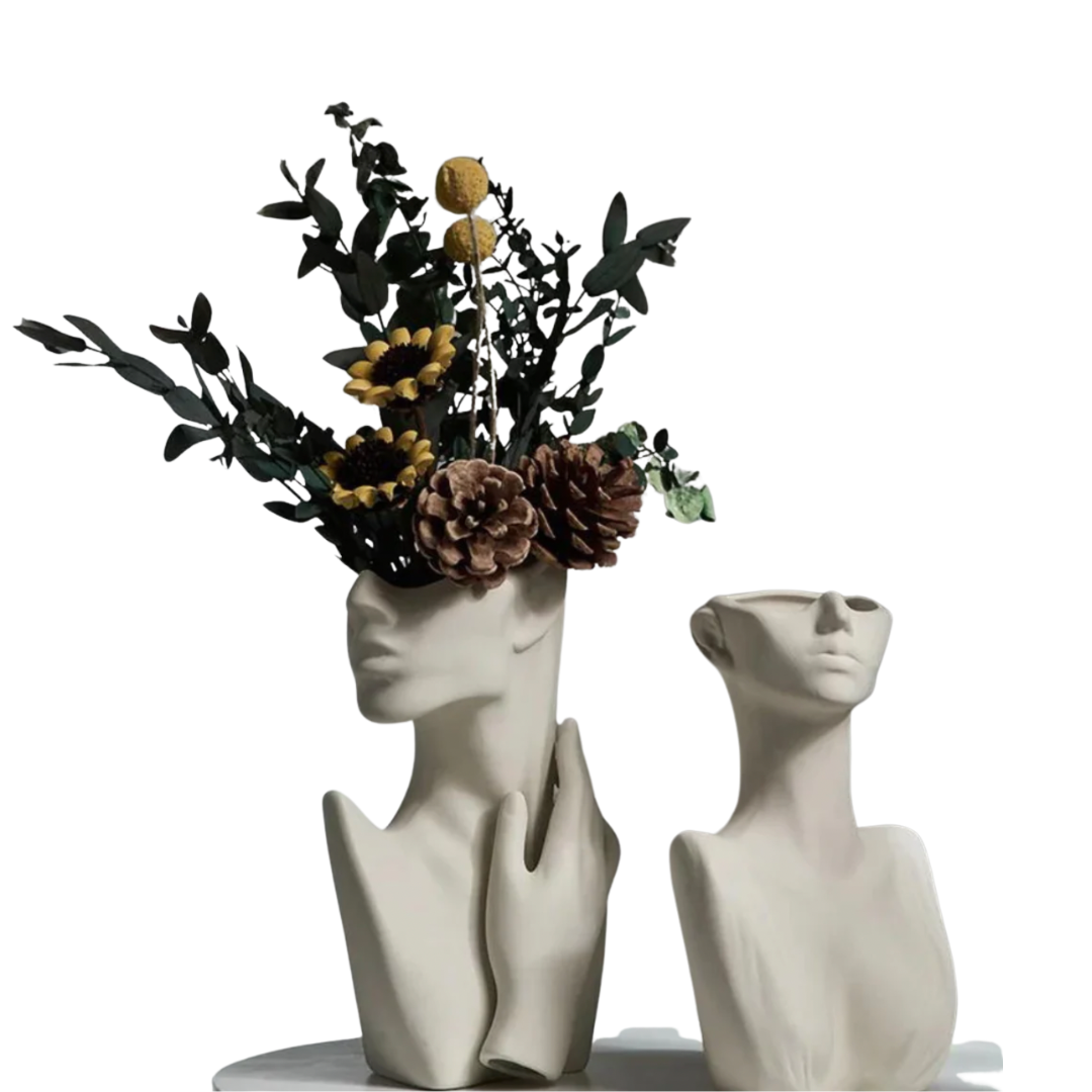 Luxury Face Vase Sculpture