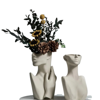 Luxury Face Vase Sculpture