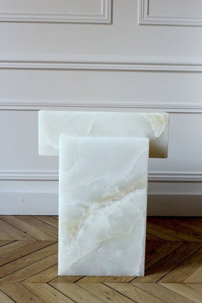 The Sculpted Stone Side Table