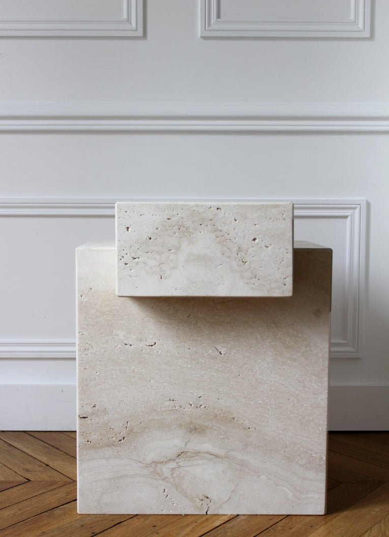The Sculpted Stone Side Table