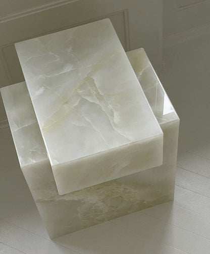 The Sculpted Stone Side Table