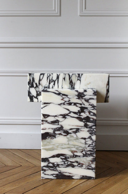 The Sculpted Stone Side Table
