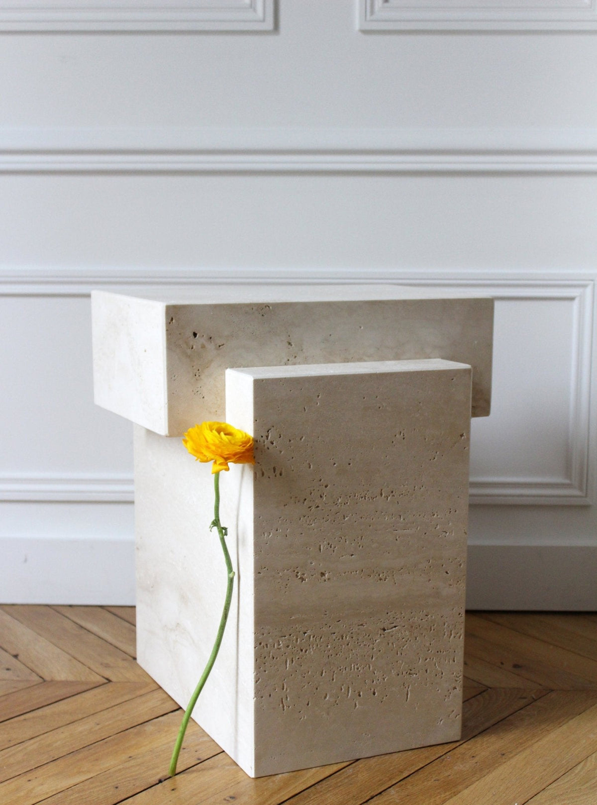 The Sculpted Stone Side Table