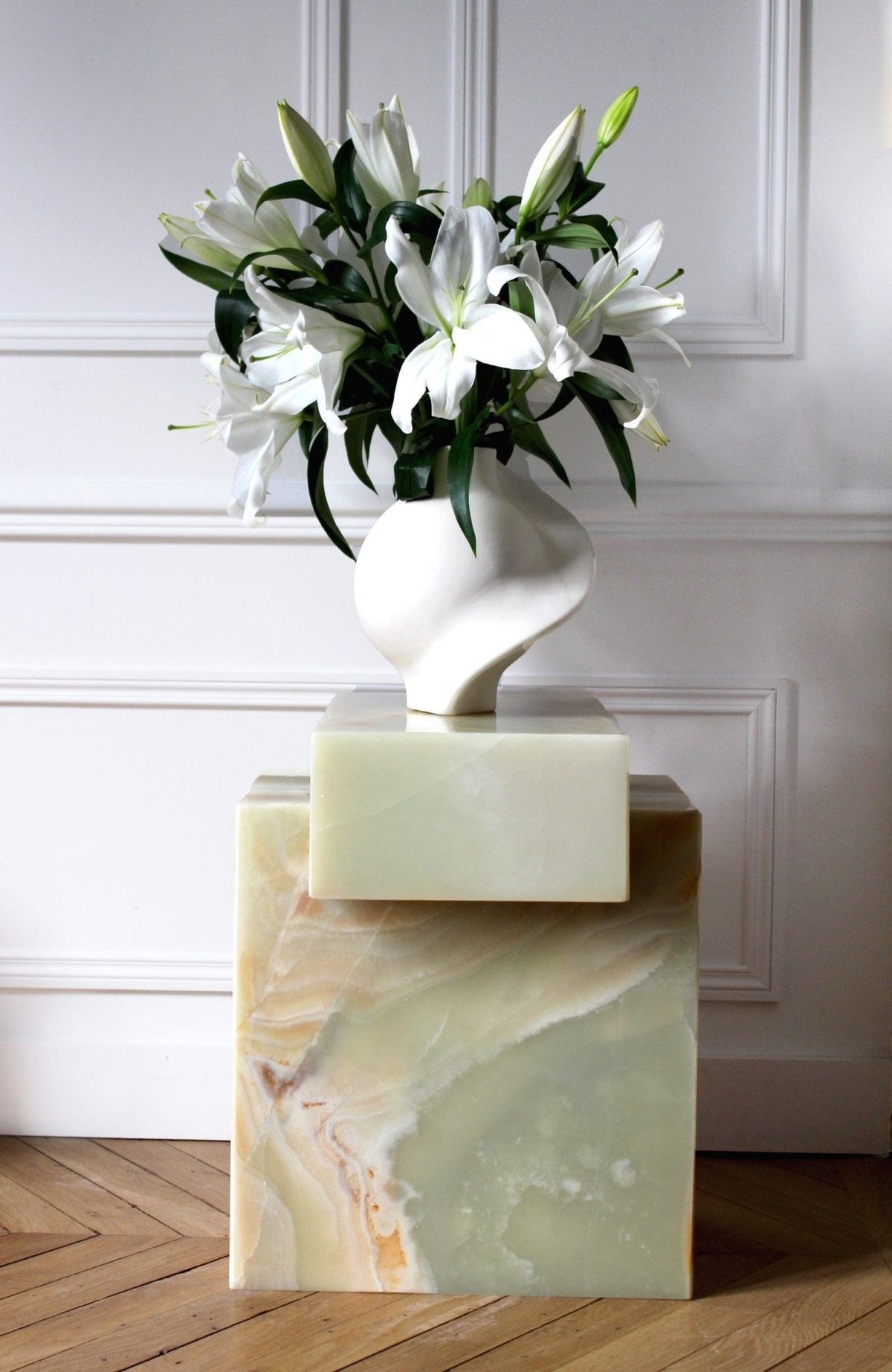 The Sculpted Stone Side Table
