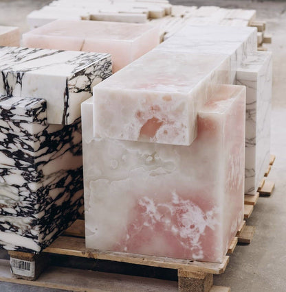 The Sculpted Stone Side Table