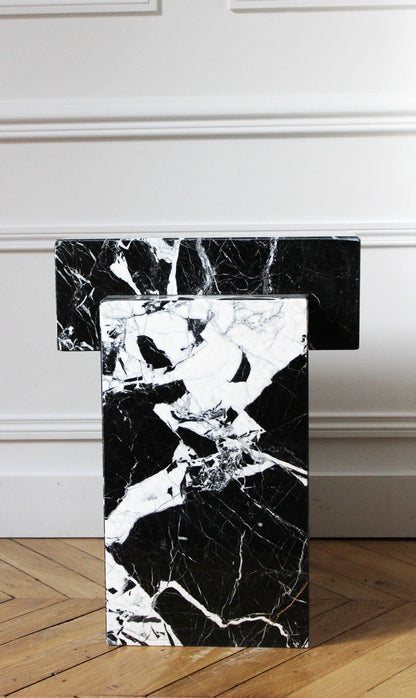 The Sculpted Stone Side Table
