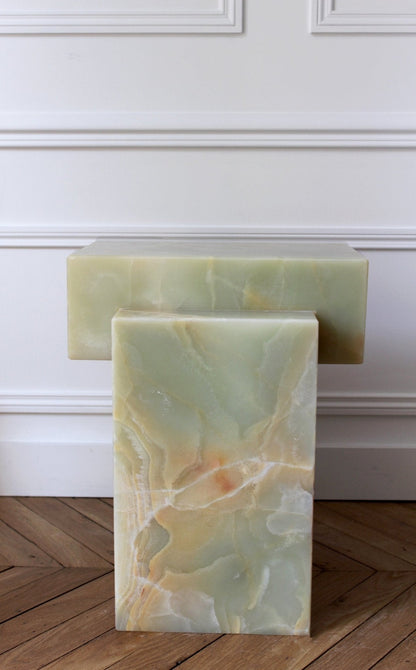 The Sculpted Stone Side Table