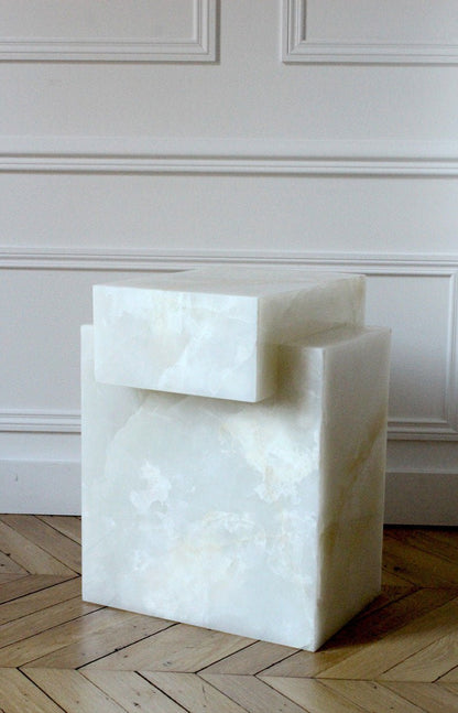 The Sculpted Stone Side Table