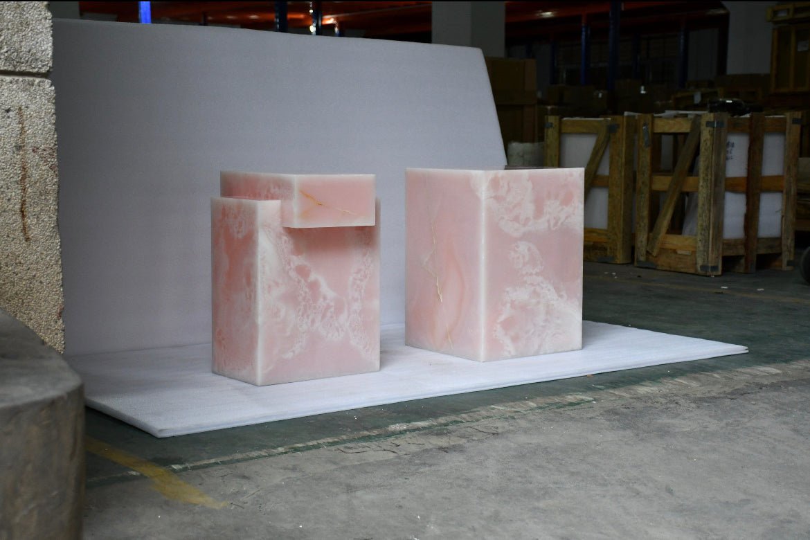 The Sculpted Stone Side Table