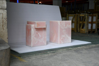 The Sculpted Stone Side Table