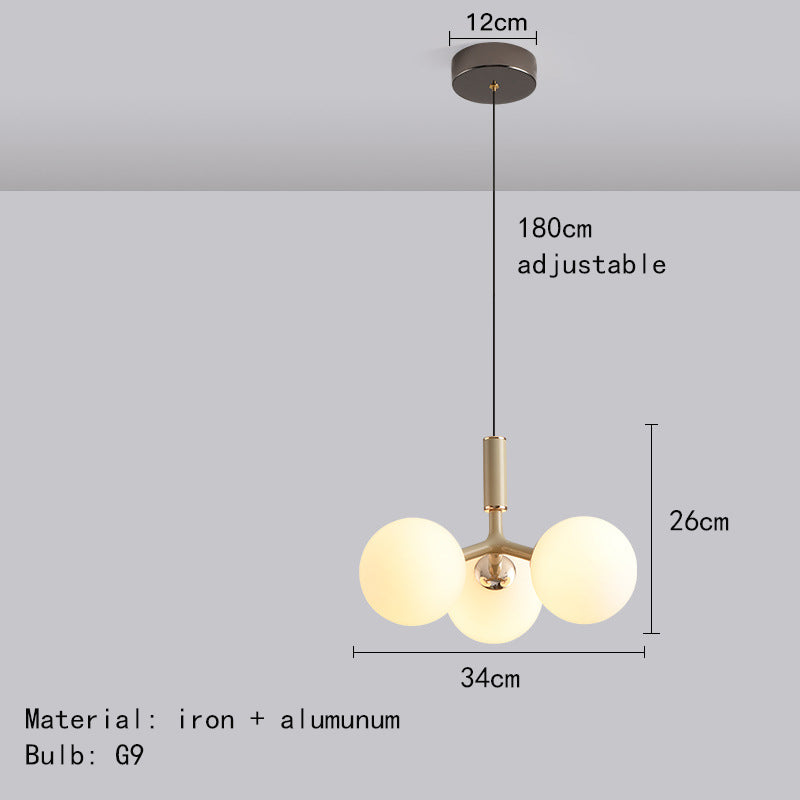 Qaia™ Luxe glazen hanglamp in Noorse stijl